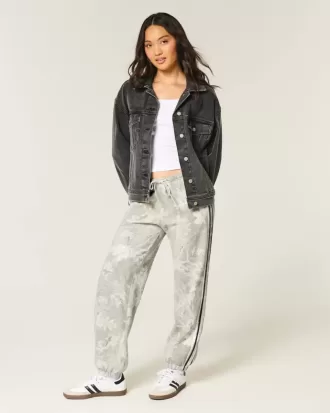 Pantaloni de jogging camo baggy fleece