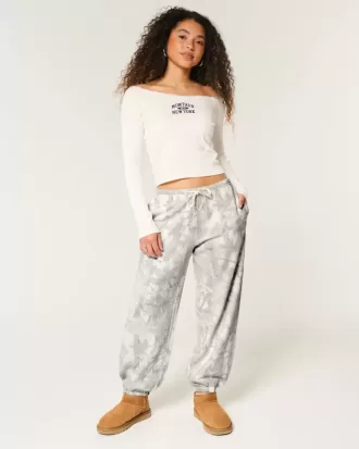 Pantaloni de jogging camo baggy fleece