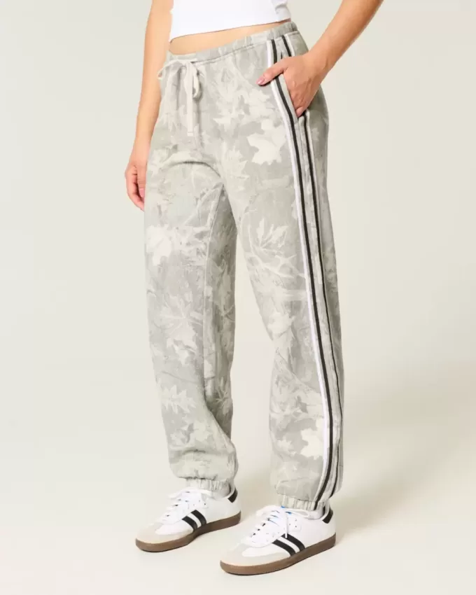 Pantaloni de jogging camo baggy fleece Pantaloni de jogging camo baggy fleece