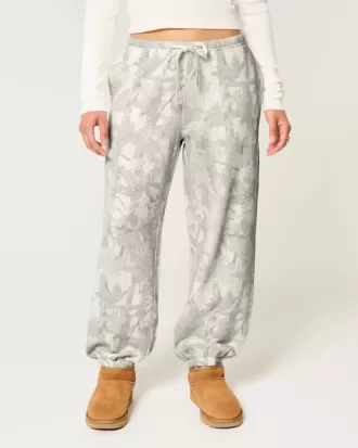 Pantaloni de jogging camo baggy fleece