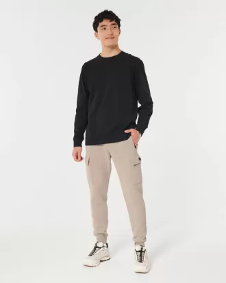 Pantaloni de jogging cargo din lână