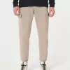 Pantaloni de jogging cargo din lână