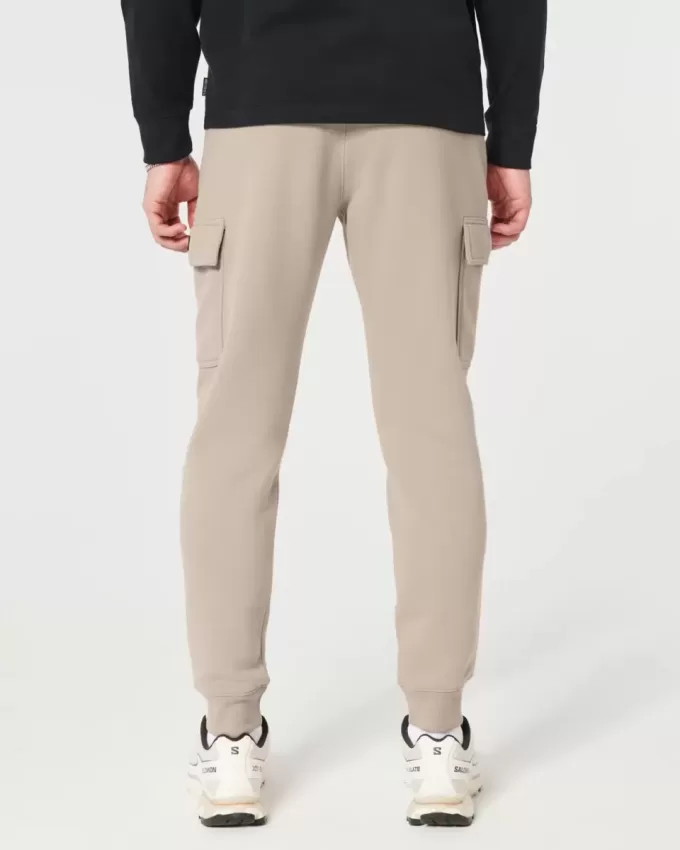 Pantaloni de jogging cargo din lână