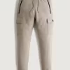 Pantaloni de jogging cargo din lână