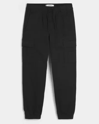 Pantaloni de jogging cargo relaxați din twill