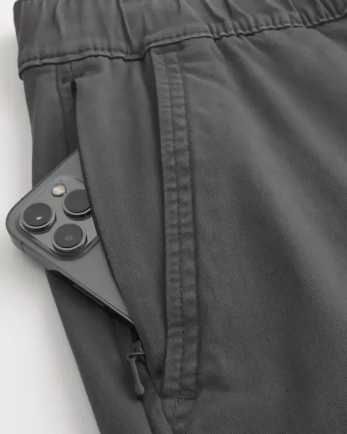Pantaloni de jogging cargo relaxați din twill Pantaloni de jogging cargo relaxați din twill