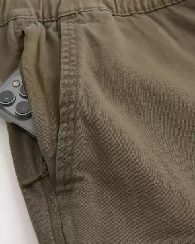 Pantaloni de jogging cargo relaxați din twill