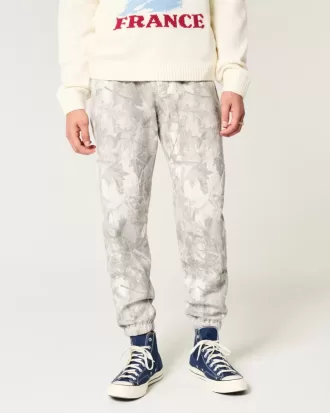 Pantaloni de jogging relaxați Camo Fleece