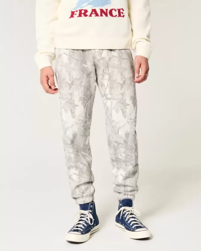 Pantaloni de jogging relaxați Camo Fleece Pantaloni de jogging relaxați Camo Fleece