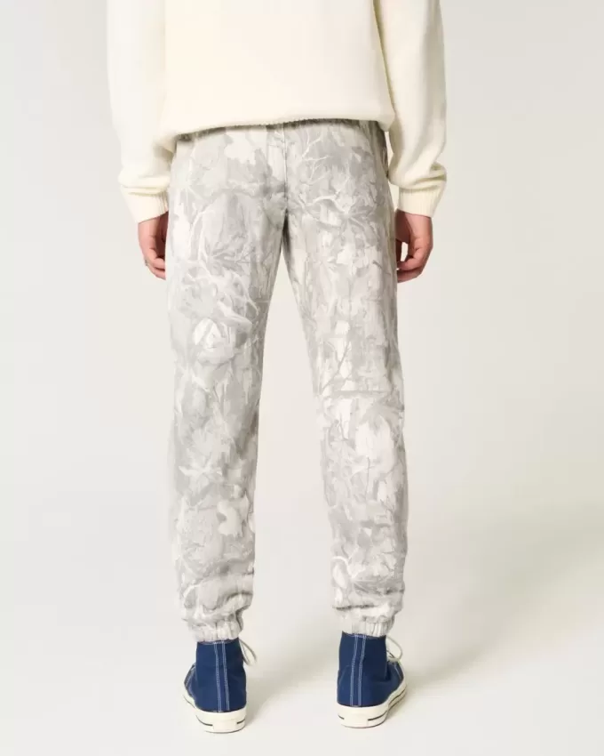 Pantaloni de jogging relaxați Camo Fleece Pantaloni de jogging relaxați Camo Fleece