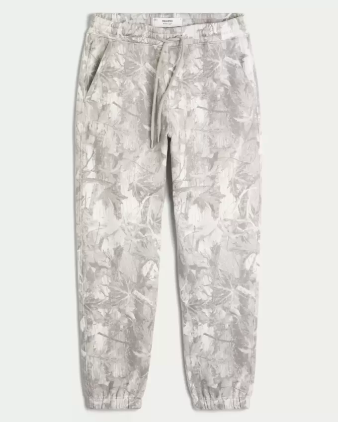 Pantaloni de jogging relaxați Camo Fleece Pantaloni de jogging relaxați Camo Fleece