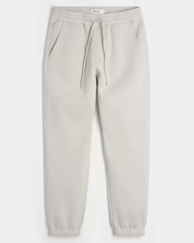 Pantaloni de jogging relaxați din lână Pantaloni de jogging relaxați din lână