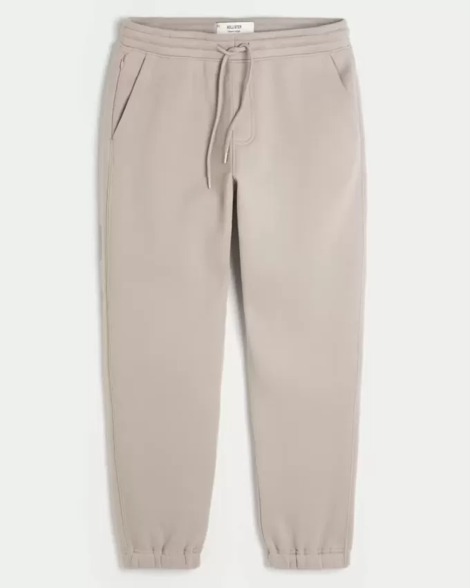 Pantaloni de jogging relaxați din lână Pantaloni de jogging relaxați din lână