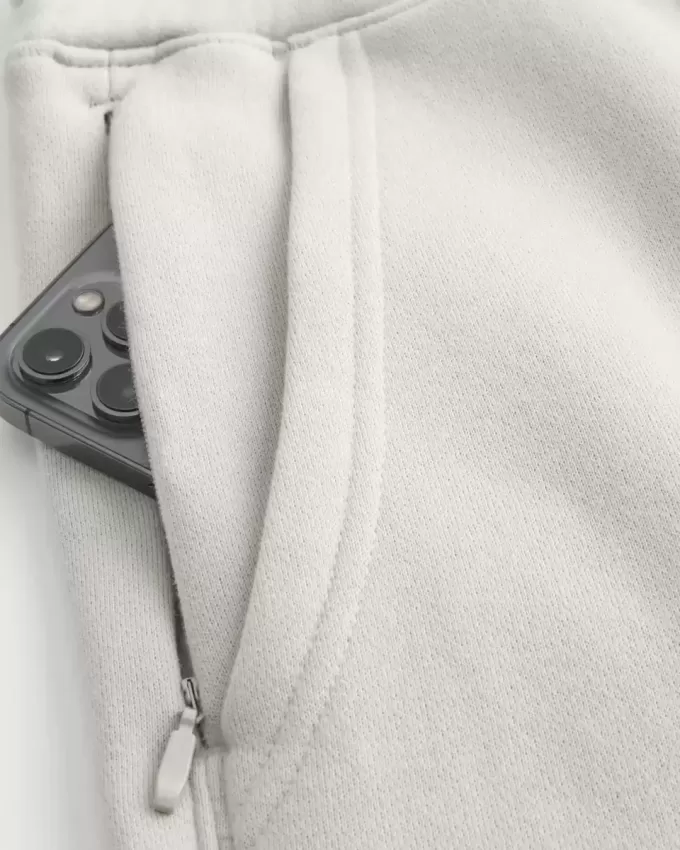 Pantaloni de jogging relaxați din lână Pantaloni de jogging relaxați din lână