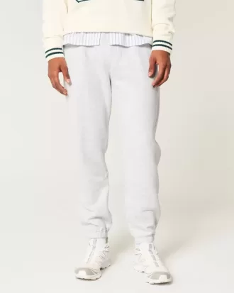 Pantaloni de jogging relaxați din lână