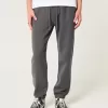 Pantaloni de jogging relaxați din lână Pantaloni de jogging relaxați din lână