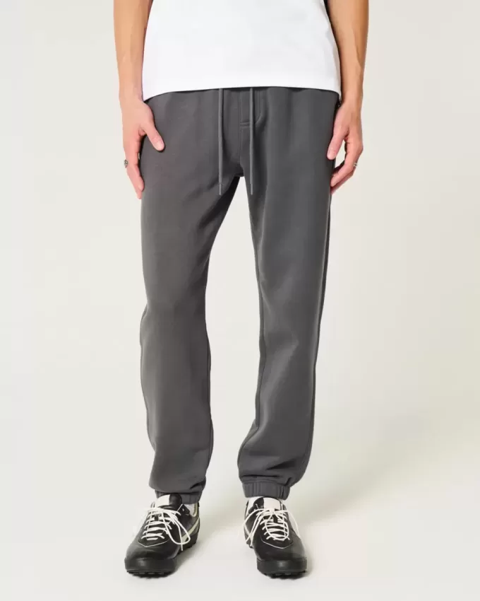 Pantaloni de jogging relaxați din lână Pantaloni de jogging relaxați din lână