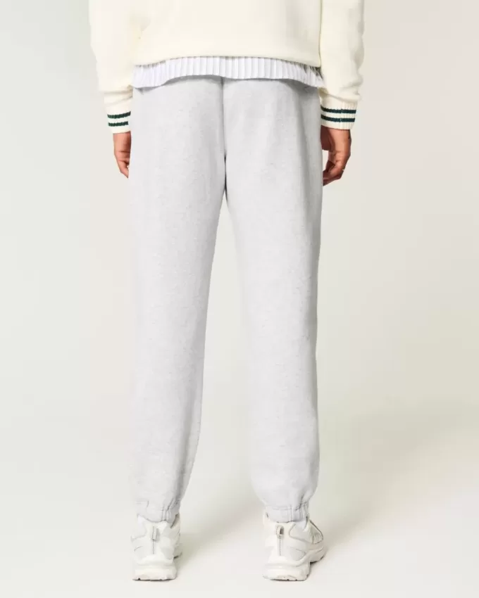 Pantaloni de jogging relaxați din lână Pantaloni de jogging relaxați din lână