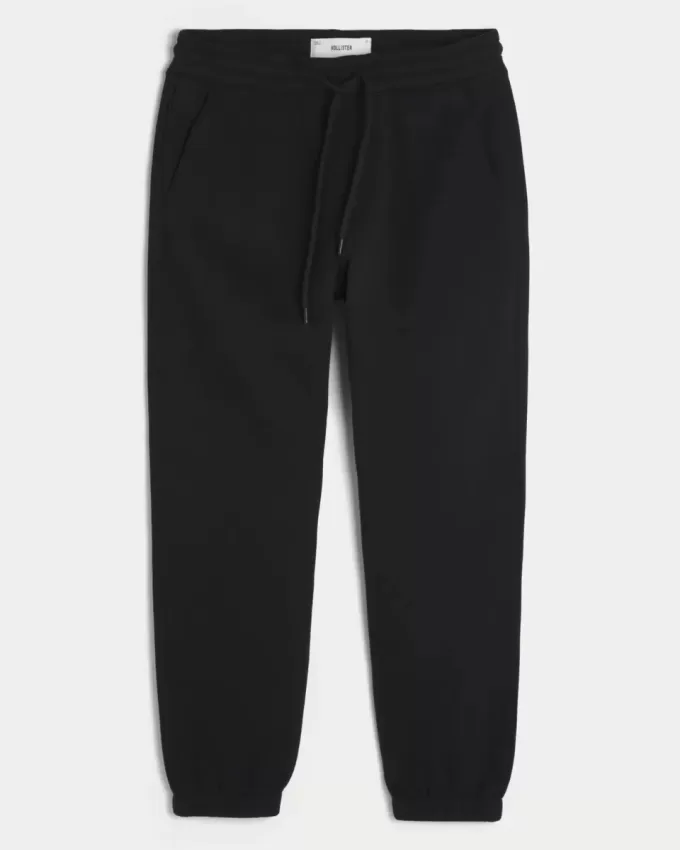 Pantaloni de jogging relaxați din lână Pantaloni de jogging relaxați din lână