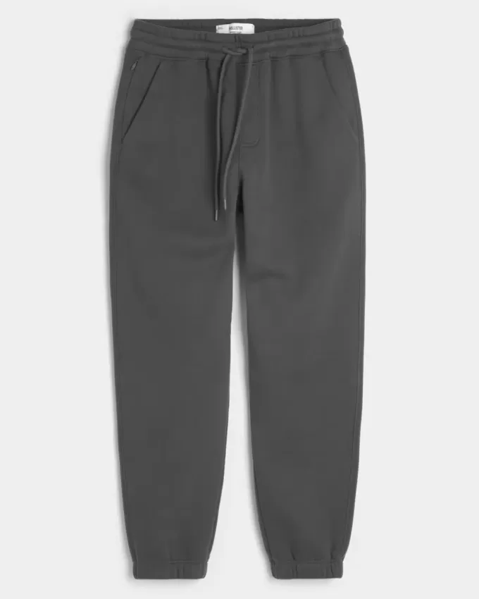 Pantaloni de jogging relaxați din lână Pantaloni de jogging relaxați din lână