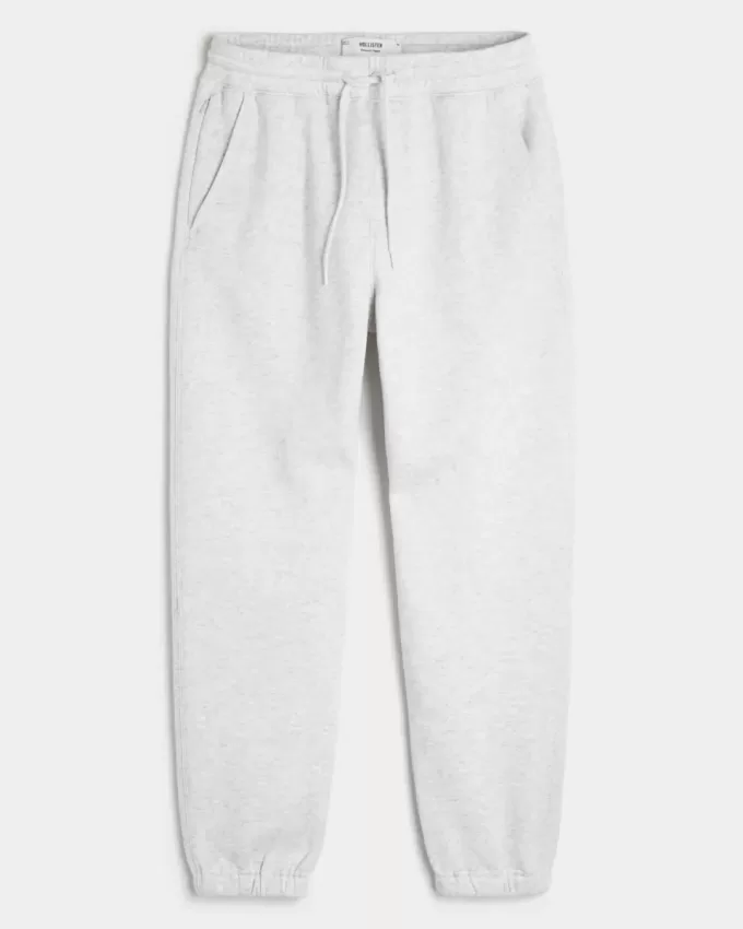Pantaloni de jogging relaxați din lână Pantaloni de jogging relaxați din lână