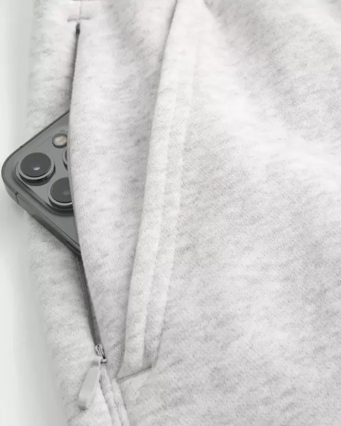 Pantaloni de jogging relaxați din lână Pantaloni de jogging relaxați din lână