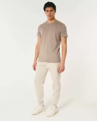 Pantaloni de jogging relaxați din lână cu logo