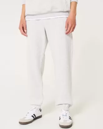 Pantaloni de jogging relaxați din lână cu logo