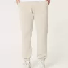 Pantaloni de jogging relaxați din lână cu logo Pantaloni de jogging relaxați din lână cu logo