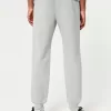Pantaloni de jogging relaxați din lână cu logo Pantaloni de jogging relaxați din lână cu logo