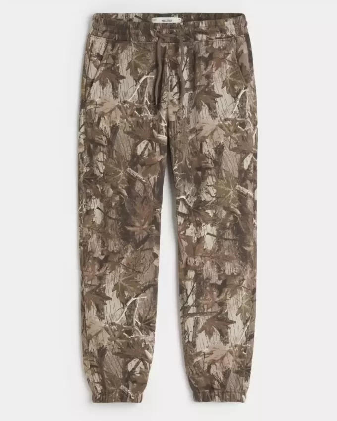 Pantaloni de jogging relaxați din lână cu logo Pantaloni de jogging relaxați din lână cu logo