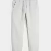 Pantaloni de jogging relaxați din lână cu logo Pantaloni de jogging relaxați din lână cu logo