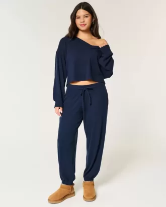 Pantaloni de jogging relaxați Gilly Hicks Waffle