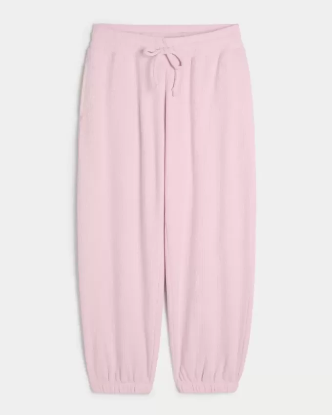 Pantaloni de jogging relaxați Gilly Hicks Waffle Pantaloni de jogging relaxați Gilly Hicks Waffle