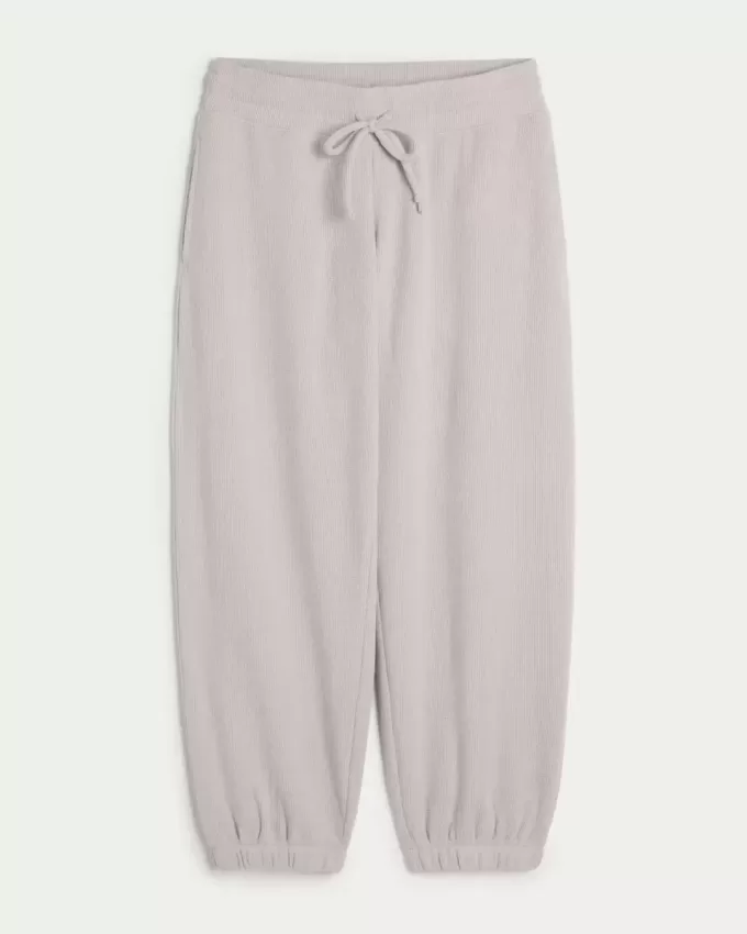 Pantaloni de jogging relaxați Gilly Hicks Waffle Pantaloni de jogging relaxați Gilly Hicks Waffle