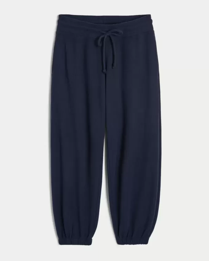 Pantaloni de jogging relaxați Gilly Hicks Waffle Pantaloni de jogging relaxați Gilly Hicks Waffle