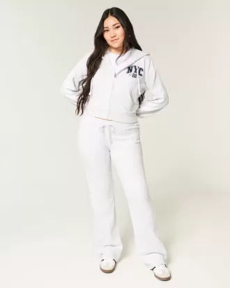 Pantaloni de sport Bootcut cu grafic Star