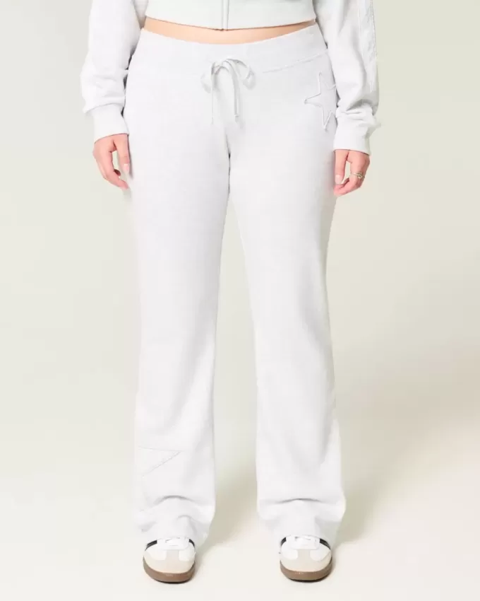 Pantaloni de sport Bootcut cu grafic Star Pantaloni de sport Bootcut cu grafic Star