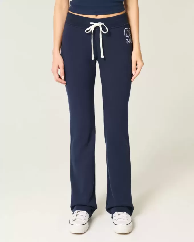 Pantaloni de sport Bootcut cu număr grafic Pantaloni de sport Bootcut cu număr grafic