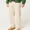 Pantaloni de sport cu logo relaxat Pantaloni de sport cu logo relaxat