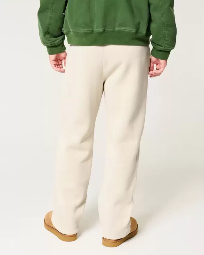 Pantaloni de sport cu logo relaxat Pantaloni de sport cu logo relaxat