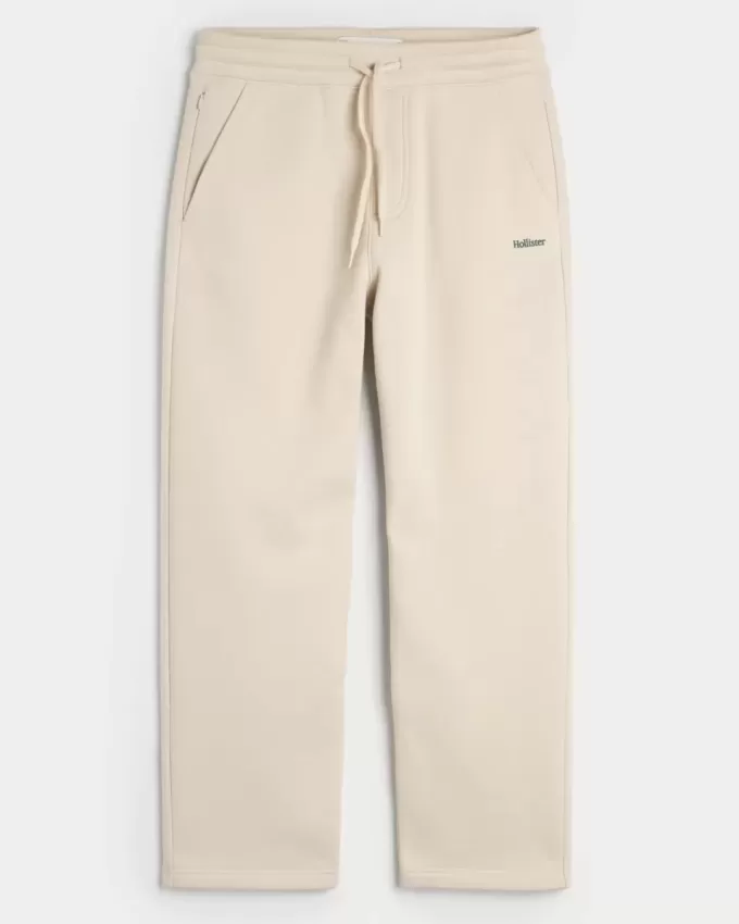 Pantaloni de sport cu logo relaxat Pantaloni de sport cu logo relaxat