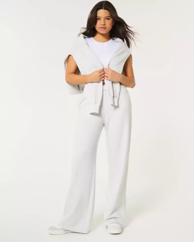 Pantaloni de sport cu picioare largi Pantaloni de sport cu picioare largi