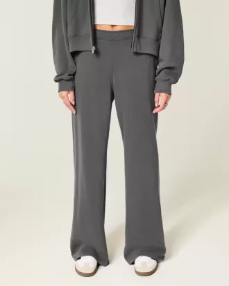 Pantaloni de sport cu picioare largi