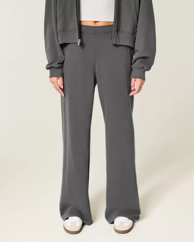 Pantaloni de sport cu picioare largi Pantaloni de sport cu picioare largi