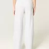 Pantaloni de sport cu picioare largi cu buzunar inimă Pantaloni de sport cu picioare largi cu buzunar inimă