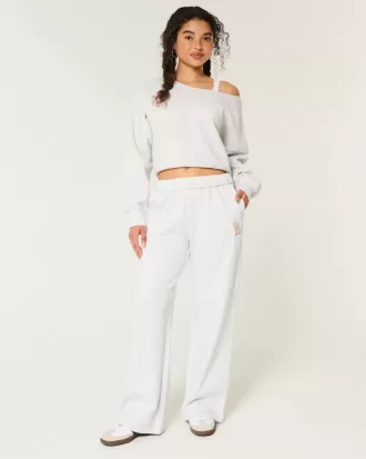 Pantaloni de sport cu picioare largi cu grafic pentru câini