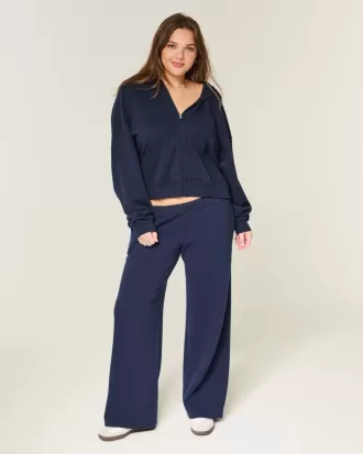 Pantaloni de sport cu picioare largi LA Graphic