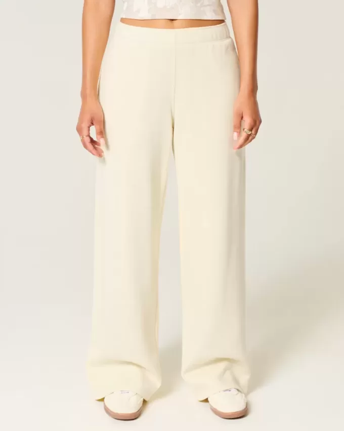 Pantaloni de sport cu picioare largi Love You Graphic Pantaloni de sport cu picioare largi Love You Graphic
