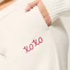 Pantaloni de sport cu picioare largi XOXO grafic Pantaloni de sport cu picioare largi XOXO grafic
